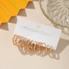 Women's Highend Fashion Geometric Metal Earrings With Electroplating