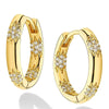 Women's Highend Fashion Jewelry Copper Geometric Microinlaid Zirconia Wheat Earrings