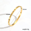 Women's Highend Geometric Colored Diamond Stainless Steel Electroplated Bracelet