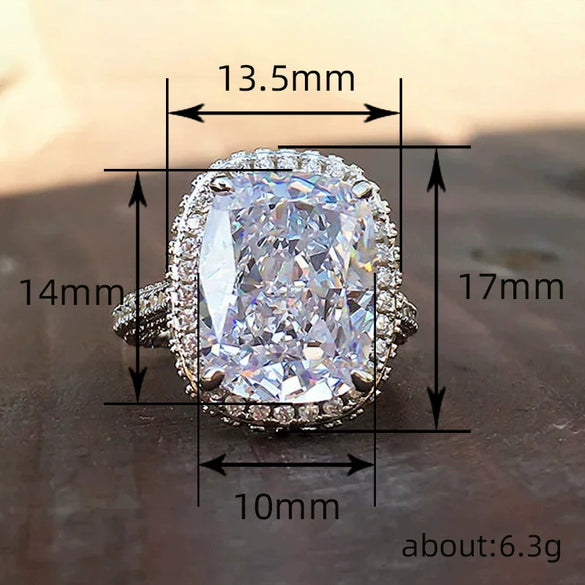 Women's Highend Geometric Copper Ring Inlaid With Zircon
