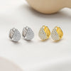 Women's Highend Geometric S925 Sterling Silver Electroplated Water Drop Earrings
