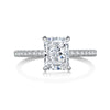 Women's Highend Geometric S925 Sterling Silver Ring With 8A Zircon Inlaid And Electroplated Design