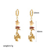 Women's Highend Geometric Stainless Steel Electroplated Earrings
