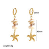 Women's Highend Geometric Stainless Steel Electroplated Earrings