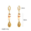 Women's Highend Geometric Stainless Steel Electroplated Earrings
