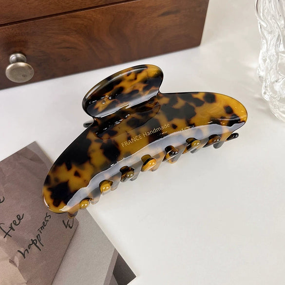 Women's Highend 2025 New Style Acetic Acid Gripper Hair Clip With Geometric Style And Stamping Process
