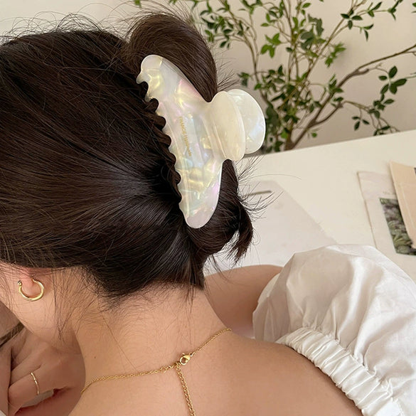 Women's Highend 2025 New Style Acetic Acid Gripper Hair Clip With Geometric Style And Stamping Process