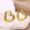 Women's Highend Nonfading Copper Heart U Star Shape Electroplated Earrings