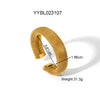 Women's Highend Sense Stainless Steel Light Luxury Bracelet Hand Ring With Vacuum Real Gold Electroplating In Pvd Furnace