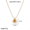 Women's Highend Stainless Steel And Titanium Steel Necklace With Geometric And Animal Style Starfish Pendant And Snake Bone Chain Electroplated