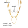 Women's Hip Hop Punk Stainless Steel And Titanium Steel Necklaces With Geometric Style Snake Bone Figaro Box Chains And Electroplating Treatment
