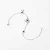 Women's Hip Hop Style S925 Sterling Silver U Shape Bracelet With Diamond Treatment
