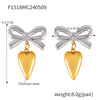 Women's Hip Hop Trendy Titanium Steel 18K Gold Plated Geometric Devil's Eye Tassel Earrings With Electroplating