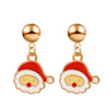 Women's Holiday Cartoon Earrings With Christmas Tree Snowflake Pumpkin And Rainbow Motifs Electroplated Zinc Alloy Celebration Jewelry