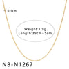 Women's Hollow Ball Chain Multilayer Summer Clavicle Chain Stainless Steel Necklace With Leaf Rhombus Star Geometric Pattern Furnace Vacuum Plating 18K