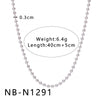 Women's Hollow Ball Chain Multilayer Summer Clavicle Chain Stainless Steel Necklace With Leaf Rhombus Star Geometric Pattern Furnace Vacuum Plating 18K
