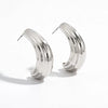 Women's Hollow Ginkgo Leaf Earrings With Electroplated Zinc Alloy Design And Steel Ear Needles Highend Botanical Jewelry