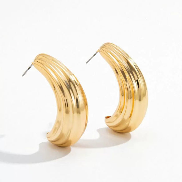 Women's Hollow Ginkgo Leaf Earrings With Electroplated Zinc Alloy Design And Steel Ear Needles Highend Botanical Jewelry