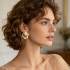 Women's Hollow Ginkgo Leaf Earrings With Electroplated Zinc Alloy Design And Steel Ear Needles Highend Botanical Jewelry