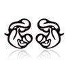 Women's Hollow Out Mother And Children Cartoon Stud Earrings Stainless Steel Electroplated Jewelry Mother's Day Gift Wholesale