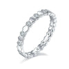 Women's Honeycomb Moissanite 225 Sterling Silver Geometric Style Ring