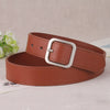 Women’s Imitation Leather Belt With Alloy Pin Buckle Simple Versatile Fashion Decorative Waist Belt For Pants