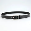 Women's Imitation Leather Pin Buckle Belt With Screw Logo Design And 14 Holes Simple All Match Fashion Belt For Jeans