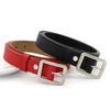 Women's Imitation Leather Wide Belt With Alloy Buckle Electroplated Geometric Style Fashion Versatile Thin Belt