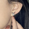 Women's Imitation Pearl Earrings With Geometric Animal And Zodiac Designs Copper Electroplated Christmas Festival Jewelry