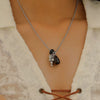 Women's Imitation Pearl Fruit Shaped Beaded Necklace With Electroplating And Water Drop Pendant