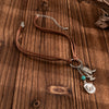 Women's Imitation Turquoise Ring Necklace Bohemian Style Clavicle Chain Alloy Pendant Geometric Pattern Electroplating