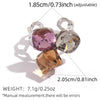 Women's Ins Style Geometric Stainless Steel Rings With Pvd Furnace Vacuum Real Gold Plating