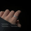 Women's Irregular Geometric Copper Metal Ring With Electroplated Retro Fashion Design Adjustable Open Finger Ring