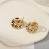 Women's Irregular Geometric Earrings With Electroplated Finish And Silver Earring Posts Fashion Statement Jewelry Wholesale