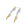 Women's Irregular Geometric Hollow Stainless Steel Earrings With 18K Vacuum Plating Simple Non Fading Style