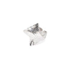 Women's Irregular Geometric Titanium Steel Electroplated Ring