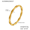 Women's Irregular Open Ring Titanium Steel Pvd Plated Geometric Light Luxury Style