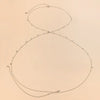 Women's Jewelry Alloy Inlaid Artificial Gemstones And Semiprecious Stones Butterfly Tassel Body Chain With Electroplating
