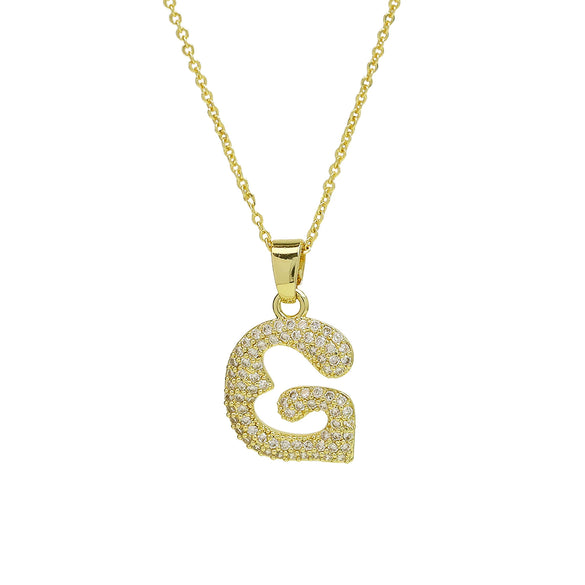 Women's Jewelry Copper And Brass Electroplated Letter Pendant Ochain Necklace