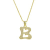 Women's Jewelry Copper And Brass Electroplated Letter Pendant Ochain Necklace