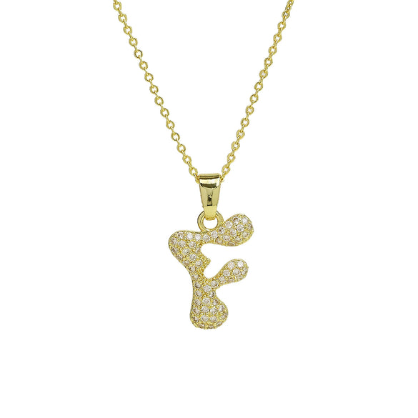 Women's Jewelry Copper And Brass Electroplated Letter Pendant Ochain Necklace