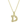 Women's Jewelry Copper And Brass Electroplated Letter Pendant Ochain Necklace