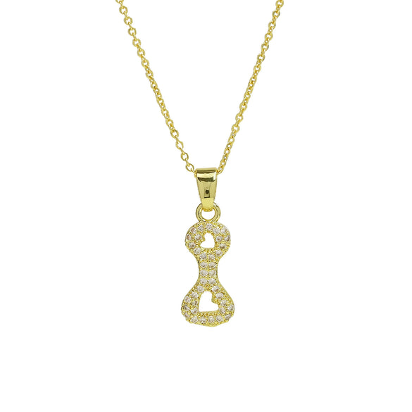 Women's Jewelry Copper And Brass Electroplated Letter Pendant Ochain Necklace