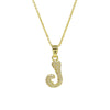 Women's Jewelry Copper And Brass Electroplated Letter Pendant Ochain Necklace