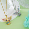 Women's Jewelry Copper Pendant Necklace With Angel Wings Animal Zodiac Pattern 18K Gold Plated Light Luxury Style