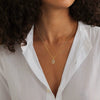 Women's Jewelry Copper Plated Real Gold Geometric Hexagon Zircon Necklace