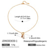 Women's Jewelry Freshwater Pearl Titanium Steel Geometric Retro Necklace With Electroplating