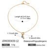 Women's Jewelry Freshwater Pearl Titanium Steel Geometric Retro Necklace With Electroplating
