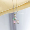 Women's Jewelry Fruit Pendant Necklace With Gemstone And Zircon On Copper O Chain Electroplated In Light Luxury Style