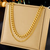 Women's Jewelry Necklace Titanium Steel Gold Plated Double Layer Stacked Chain Punk Hip Hop Style